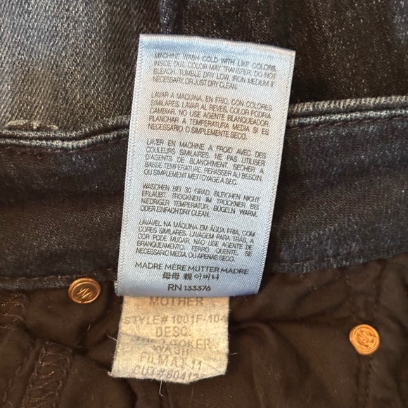 MOTHER The Looker Film At 11 Dark Wash Stretch Skinny Jean SIZE 25 Comfy - Picture 8 of 10